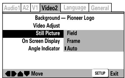 PIONEER DVJ-1000 - Wahl des Standbild-Typs (Expert-Modus) - 1