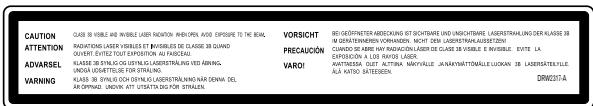 PIONEER DVJ-1000 - WARNING - 1