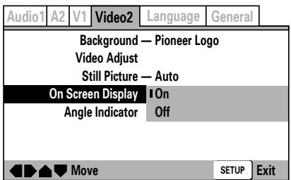 PIONEER DVJ-1000 - Activation / désactivation d'affichage sur écran (mode Expert) - 1