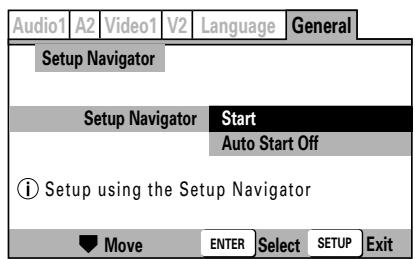 PIONEER DVJ-1000 - Utilisation de "Setup Navigator" - 1