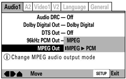 PIONEER DVJ-1000 - Sortie MPEG - 2