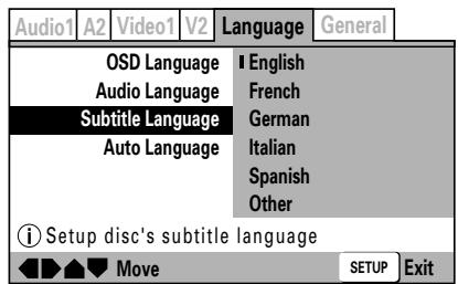 PIONEER DVJ-1000 - Select the Subtitle Language NORMAL - 1