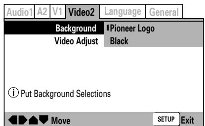 PIONEER DVJ-1000 - Sélection de "Background" - 1