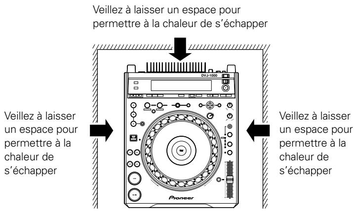 PIONEER DVJ-1000 - Emplacement d'installation - 2