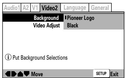 PIONEER DVJ-1000 - Wahl des Hintergrunds - 1