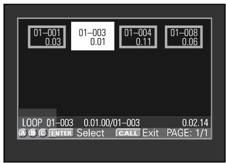 PIONEER DVJ-1000 - Use the cursor button to select the desired thumbnail image, and press the HOT CUE REC MODE button so that the HOT CUE A, B, and C button indicators light red. Then press the button (A, B, or C) into which you wish to store the hot cue point. - 6