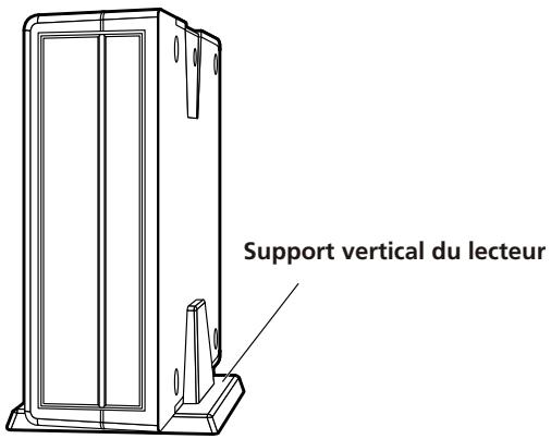PIONEER DVR-X162Q - Utilisation du support vertical du lecteur - 1