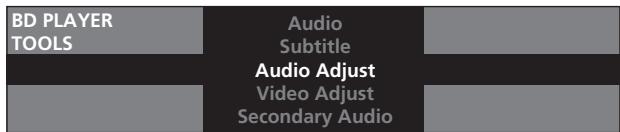 PIONEER BDP-LX91 - Sélectionnez et validez Audio Adjust. - 2