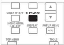 PIONEER BDP-LX91 - Pendant la lecture, appuyez sur PLAY MODE pour afficher la page Play Mode. - 1
