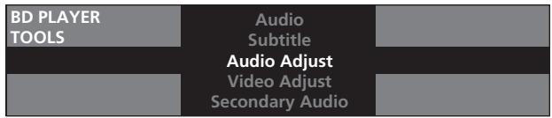 PIONEER BDP-LX91 - Sélectionnez et validez Audio Adjust. - 2