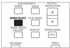 PIONEER BDP-LX91 - ▶ Appuyez sur VIDEO SELECT. - 1
