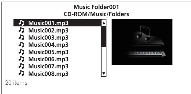 PIONEER BDP-LX91 - Sélectionnez et validez le fichier que vous voulez lire. - 1