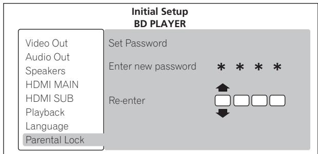 PIONEER BDP-LX91 - Ressaisissez le mot de passe. - 1