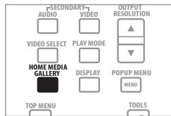 PIONEER BDP-LX91 - Appuyez sur HOME MEDIA GALLERY pour afficher la page Home Media Gallery. - 1