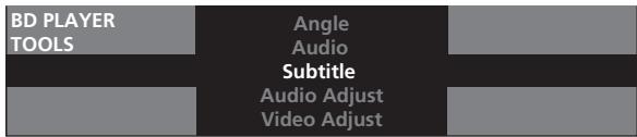 PIONEER BDP-LX52 - Affichez le menu TOOLS. - 1