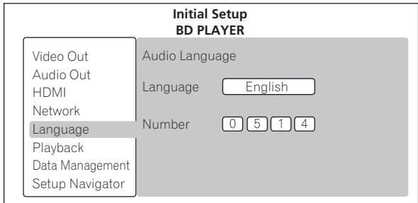 PIONEER BDP-LX52 - Changez la langue. - 1