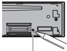 PIONEER DEH-P7200HD - Resetting the microprocessor - 1