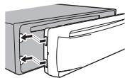 PIONEER DEH-1500UB - Wiederanbringen der Frontplatte - 1