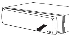 PIONEER DEH-1020E - Het voorpaneel verwijderen - 1