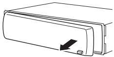 PIONEER DEH-1020E - Rimozione del frontalino - 1