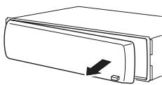 PIONEER DEH-1020E - Abnehmen der Frontplatte - 1