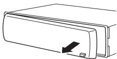 PIONEER DEH-1020E - Removing the front panel - 1