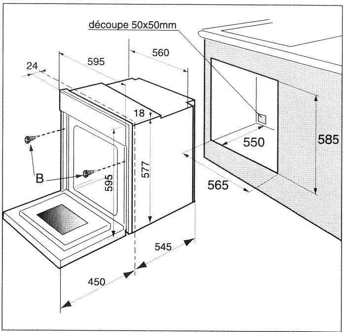 SAUTER CPF4B - Comment encastrer votre four ? - 2