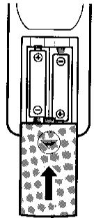SHARP DV-L70S/BL - Installer les piles dans la télécommande. - 3