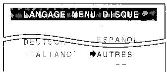 SHARP DV-L70S/BL - Sélection d'une longue à partir de AUTRES - 1