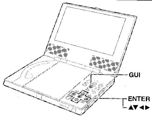 SHARP DV-L70S/BL - Réglages à partir du panneau de commande du lecteur DVD (GUI) - 1