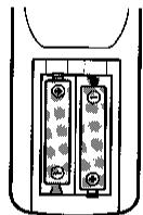 SHARP DV-L70S/BL - Installer les piles dans la télécommande. - 2