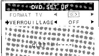 SHARP DV-L70S/BL - Pour régler le VERROUILAGE - 1
