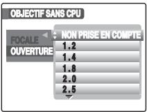 FUJIFILM FINEPIX S5 PRO - Réglage de l'ouverture maximale - 1