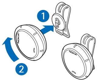 NOKIA SPEAKERPHONE HF-510 - Fixation à un pare-soleil - 1