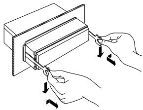 KENWOOD KVT-50DVDRY - Rimozione dell'unità - 2