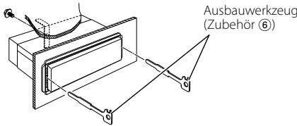 KENWOOD KVT-50DVDRY - Abnehmen des Hartgummi-Rahmens (Armaturenblende) - 4