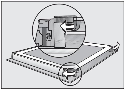 MIELE HYDRACOOK - Désassemblage de la porte - 1