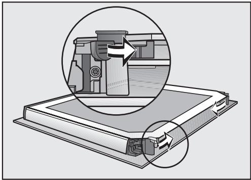 MIELE HYDRACOOK - Désassemblage de la porte - 7