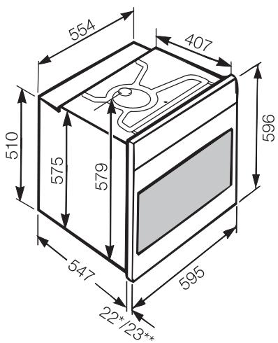 MIELE HYDRACOOK - Dimensions et niche - 3