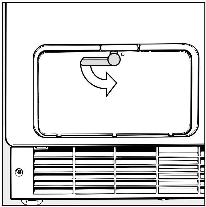 MIELE T650C - Cleaning the condenser unit - 1