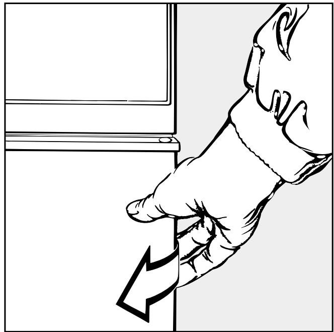 MIELE T650C - Opening the door in the event of a power failure. - 1