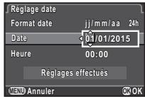 PENTAX K-3 II - Réglage de la date et de l'heure - 2