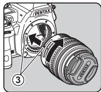 PENTAX K-3 II - Montage d'un objectif - 2