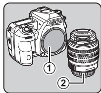 PENTAX K-3 II - Montage d'un objectif - 1