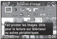 PENTAX K-3 II - Éléments de la palette du mode lecture - 1
