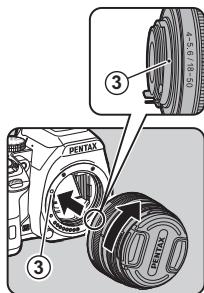 PENTAX K-S2 - Montage d'un objectif - 2