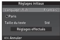 PENTAX K-S2 - Utilisez ▲▼◀▶ pour sélectionner la langue voulue et appuyez sur OK. - 1
