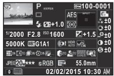 PENTAX K-S2 - Affichage infos détaillées - 1