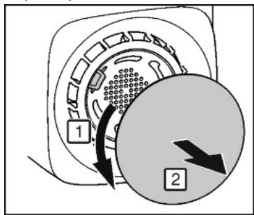 LIEBHERR KEF 4310, KEF4310 BLU PERFORMANCE - Remplacement du filtre FreshAir - 2