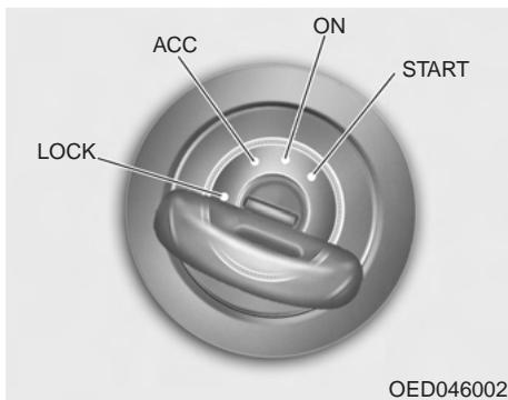 KIA - Contacteur d'allumage éclairé (le cas échéant) - 1